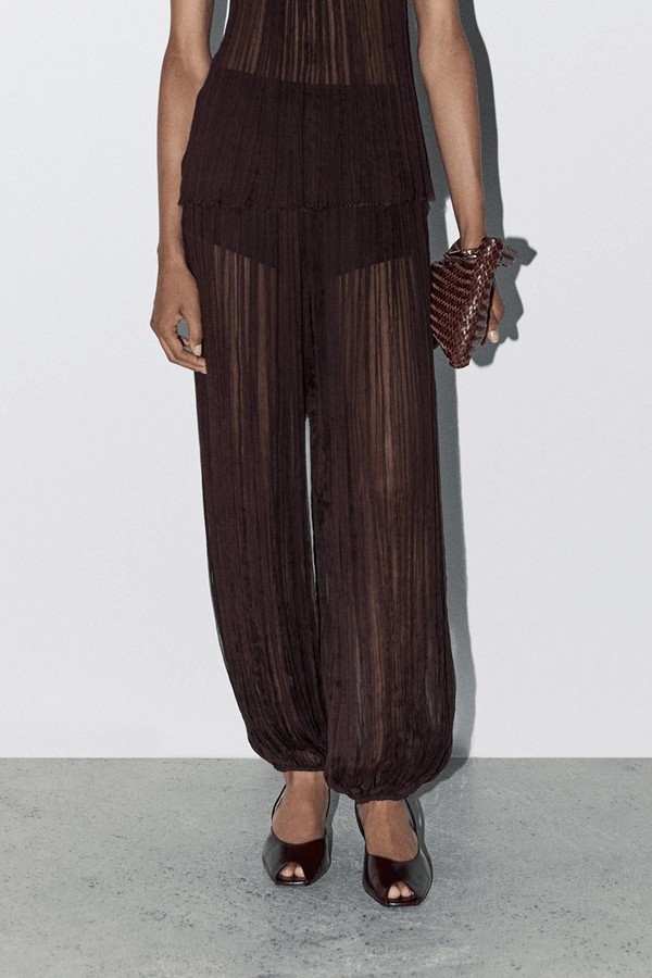  Flowing Pleated Balloon Trousers from Massimo Dutti
