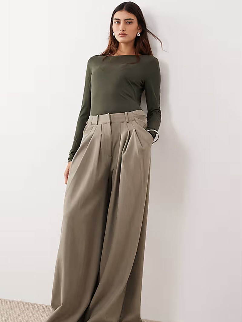 Seam Detail Long Sleeve Jersey Top  from ARRANGE