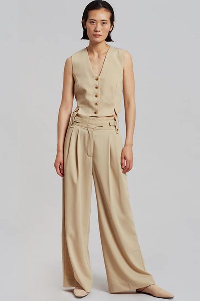 By Malene Birger Bettas Waistcoat, €210 | The Frankie Shop