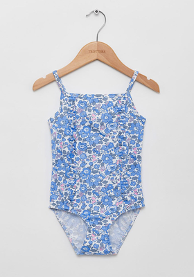 Blue Betsy Frill Swimsuit from Trotters Swim