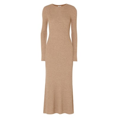 Nuria Ribbed Wool Maxi Dress from Totême