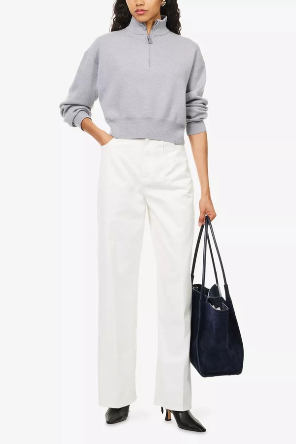 High-Rise Wide-Leg Denim Jeans from VICTORIA BECKHAM