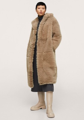 Oversize Faux-Fur Coat from Mango