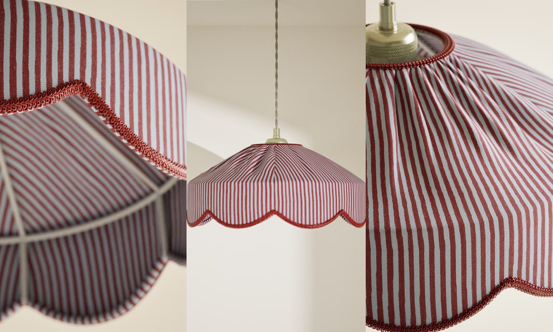 Striped Scallop Lamp Shade from Marks & Spencer