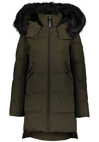 Olive Faux Fur Parka