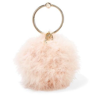 Milady Feather-Embellished Clutch from Rosantica