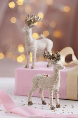 Set Of 2 Stag Baubles
