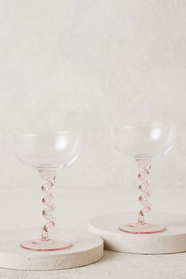 Swirl Coupe Glasses from Anthropologie