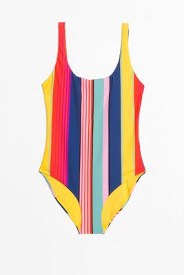 Striped Scoop Back Swimsuit from & Other Stories