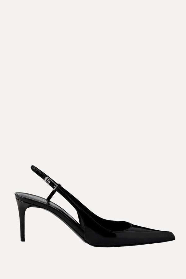 Vendome Patent-Leather Slingback Pumps from Saint Laurent