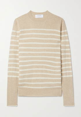 AAA Lean Lines Striped Cashmere Sweater from La Ligne