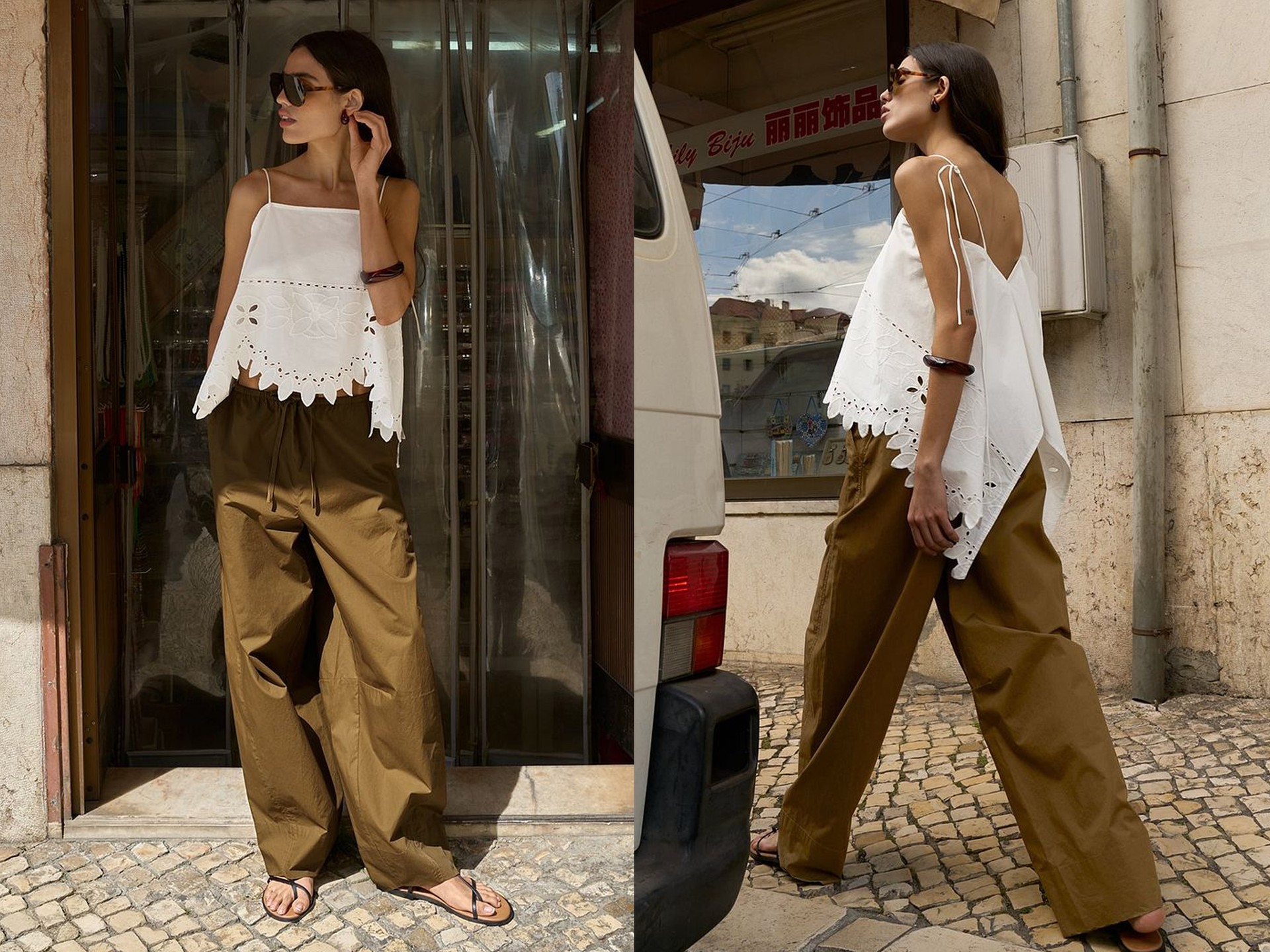 Barrel Cotton Pants from NA-KD