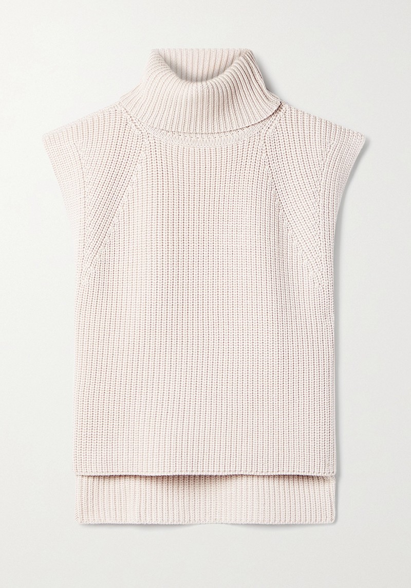 Megan Cutout Ribbed Merino Wool Turtleneck Sweater from Isabel Marant Étoile