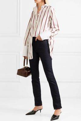 Sassa Oversized Striped Cotton Poplin Shirt