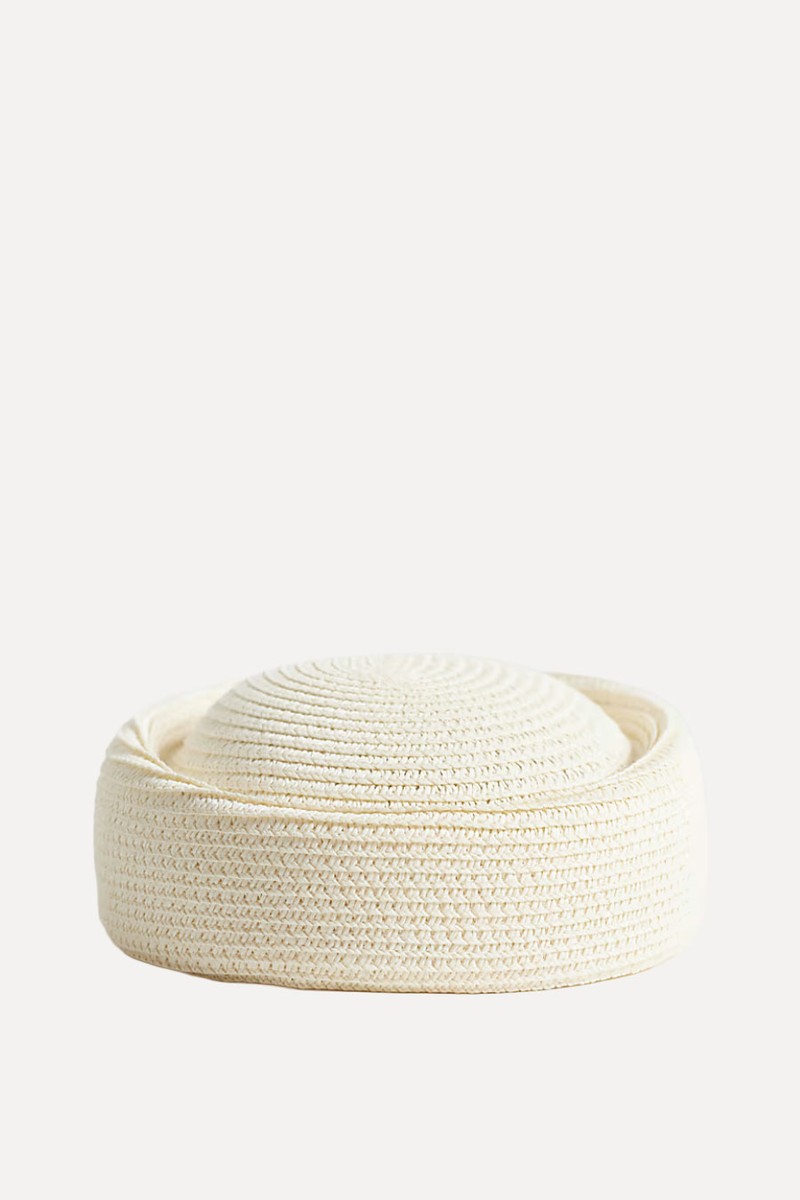 Straw Pillbox Hat from ASOS DESIGN