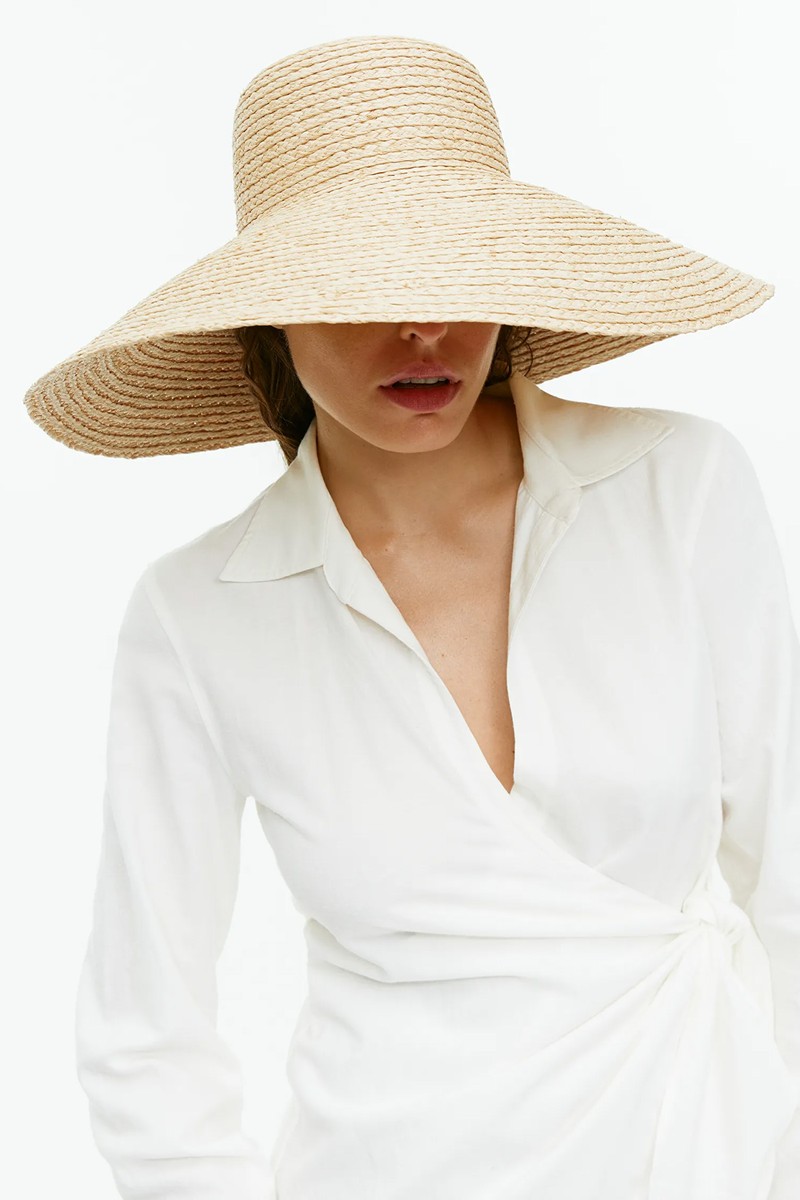 Wide Brim Straw Hat from Arket