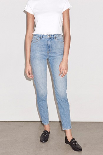 MOTO Mid Blue Orson Slim Leg Jeans, £42