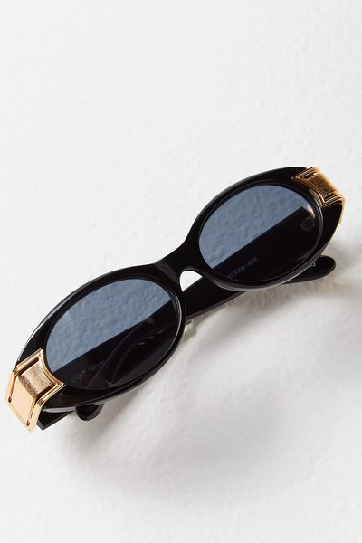 Chandler Embellished Slim Sunglasses from Free People