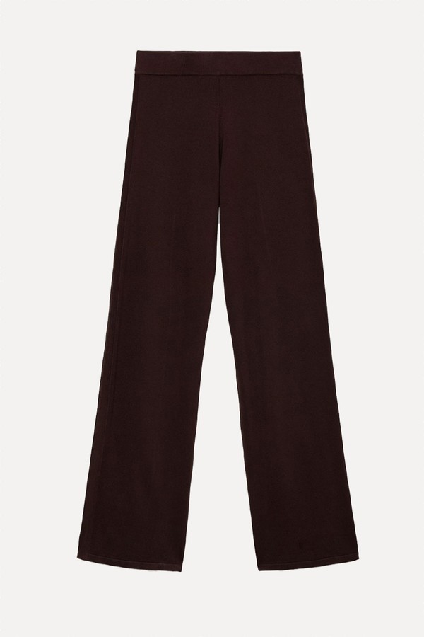 Fine-Knit Wide-Leg Trousers from Mango
