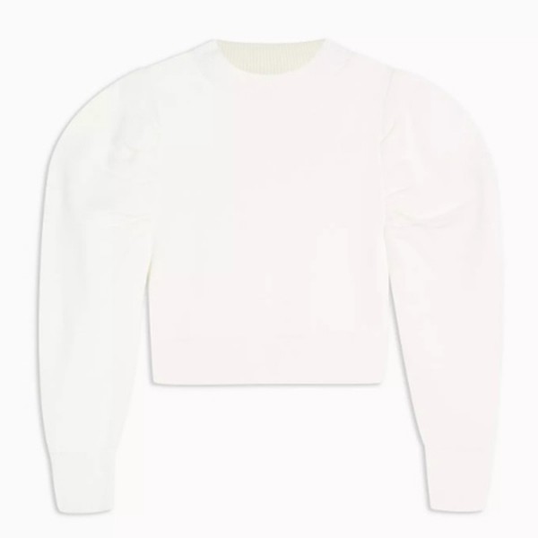 Exaggerated Sleeve Knitted Sweatshirt from Topshop