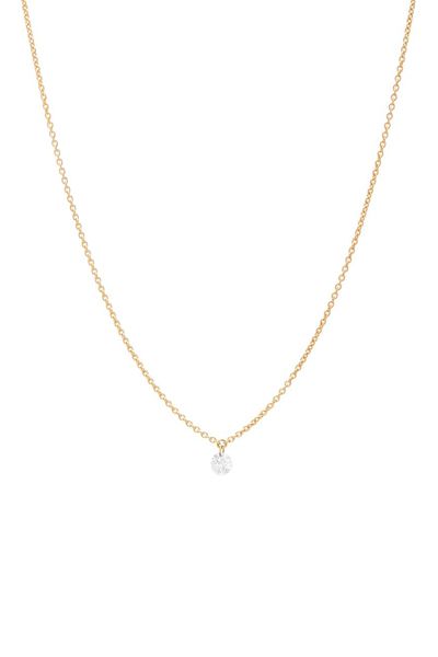 Single Floating Diamond Necklace from Roxanne First