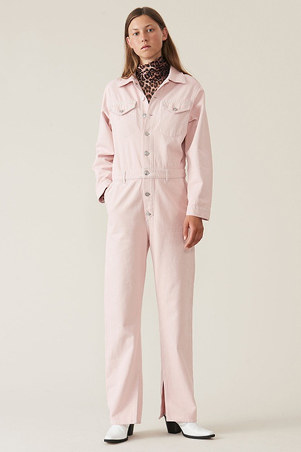 Washed Denim Jumpsuit 