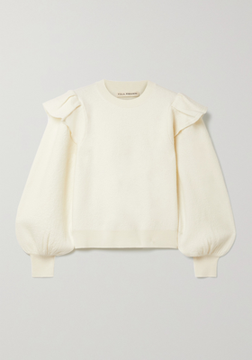 Lorean Ruffled Merino Wool Sweater from Ulla Johnson