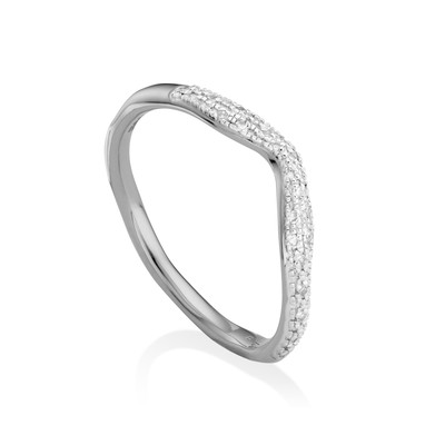 Riva Diamond Wave Stacking Ring