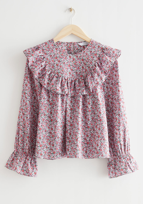 Printed Ruffle Blouse from & Other Stories