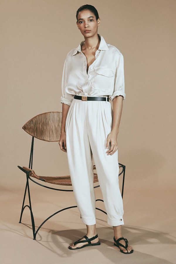 Limited Edition Darted Twill Trousers from Massimo Dutti