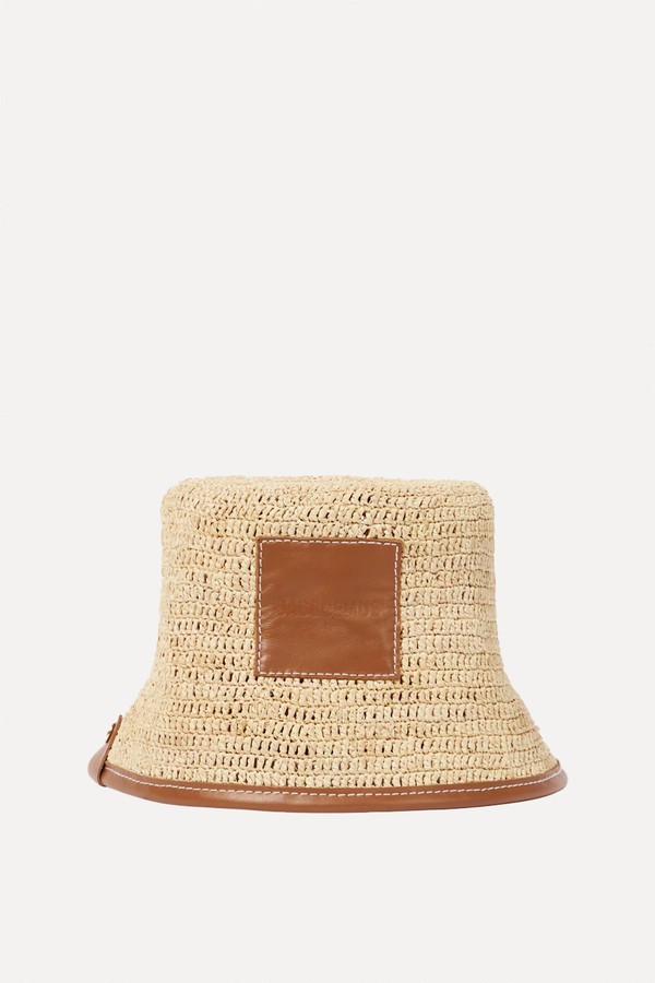 Le Bob Soli Raffia Bucket Hat from Jacquemus