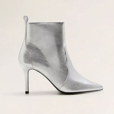 Metallic Heel Ankle Boots from Mango