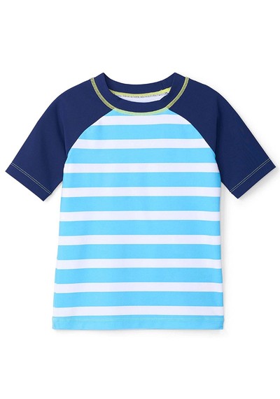 Hatley Blue Stripe Short Sleeve Rashguard from Next