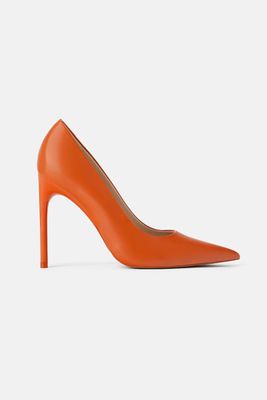 Orange High Heels from Zara