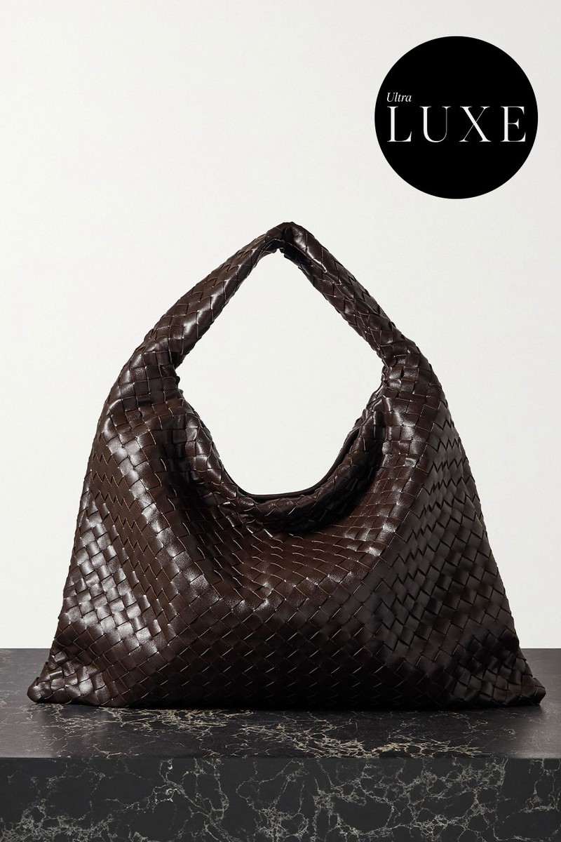 Hop Large Intrecciato Leather Tote from Bottega Veneta