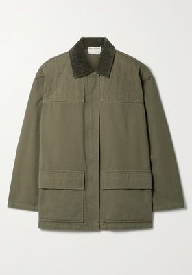 Melvin Corduroy-Trimmed Cotton-Twill Jacket from Nili Lotan