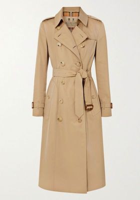 The Chelsea Long Cotton-Gabardine Trench Coat from Burberry