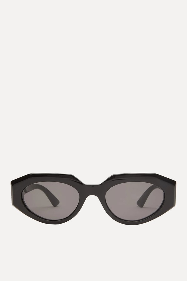 Angular Cat-Eye Acetate Sunglasses from Bottega Veneta Eyewear
