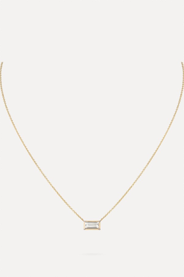 Aviemore Baguette Yellow Gold Necklace