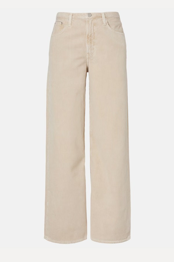 Keira Cotton Corduroy Wide-Leg Pants from Agolde