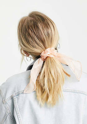 Pieces Oversized Bow Organza Hair Scrunchie from ASOS