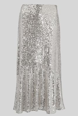 Silver Sequin Skirt from Whistles