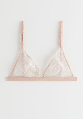 Sheer Lace Soft Bra from & Other Stories