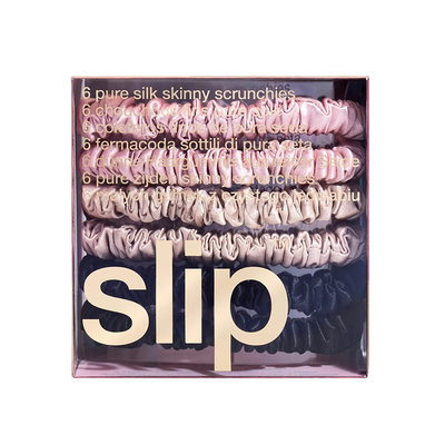 Scrunchie Skinnies Pink, Caramel & Black 6 Pack  from Slip Silk