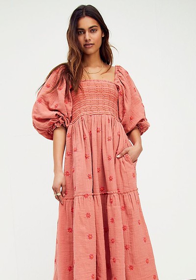 Dahlia Embroidered Maxi Dress