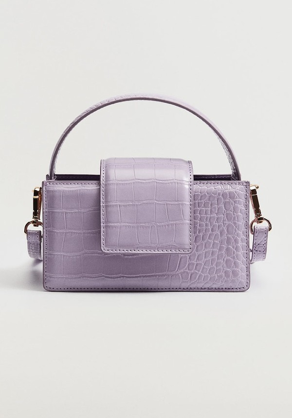 Croc Effect Mini Bag from Mango