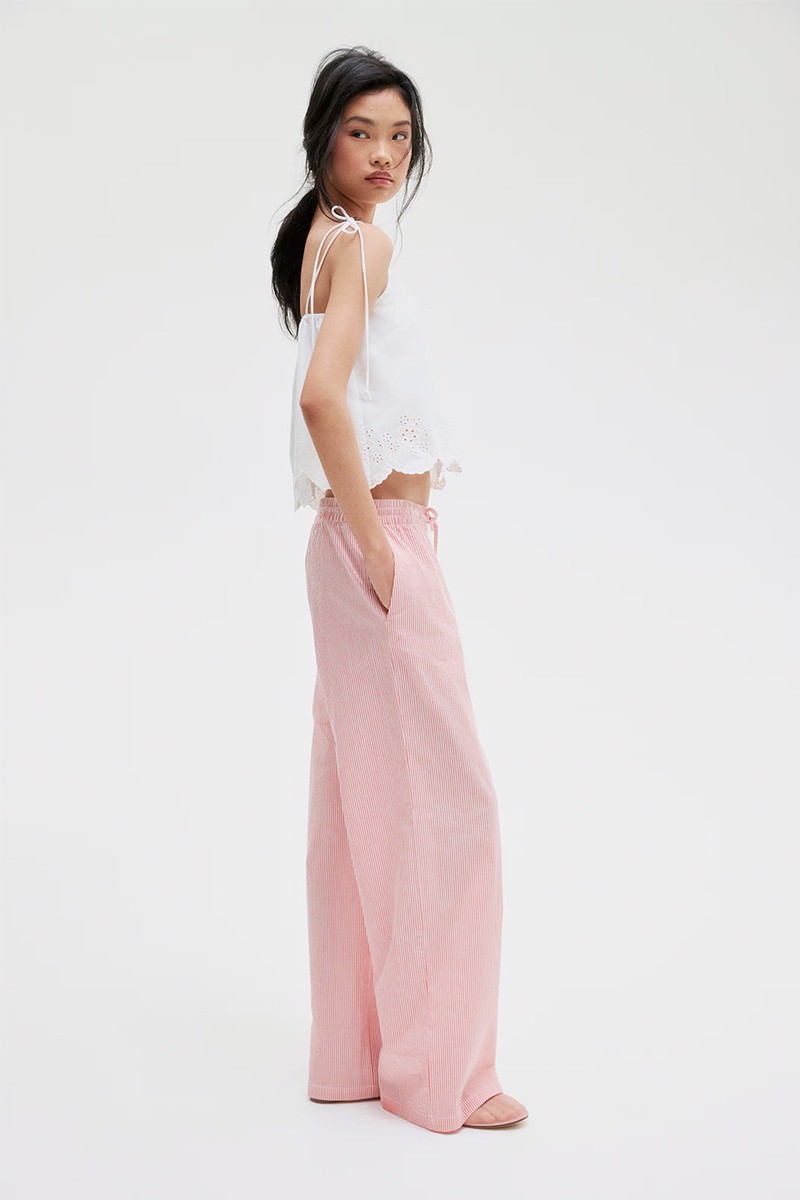 Seersucker Drawstring Trousers from H&M 