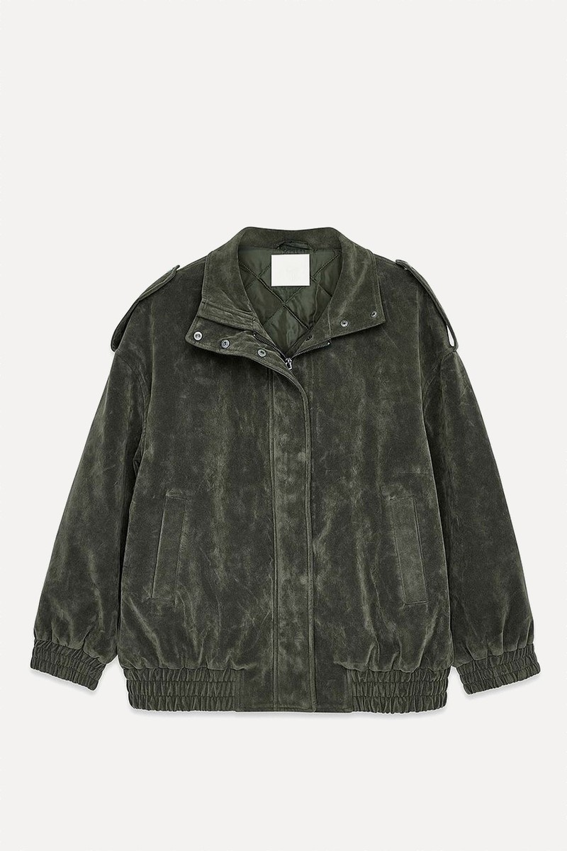 Oversized Faux Suede Jacket from NA-KD