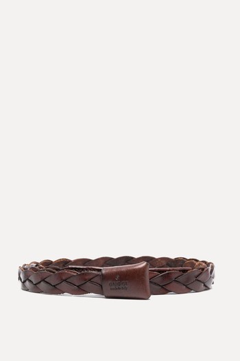 1990s Braided Leather Belt from Gucci