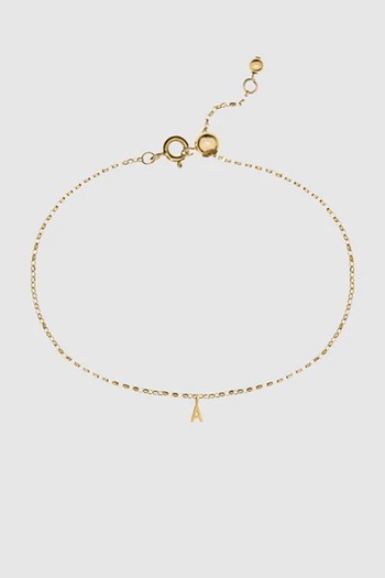 Initial Anklet from Aurum & Grey